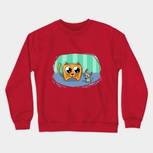 Cat and mouse Crewneck Sweatshirt